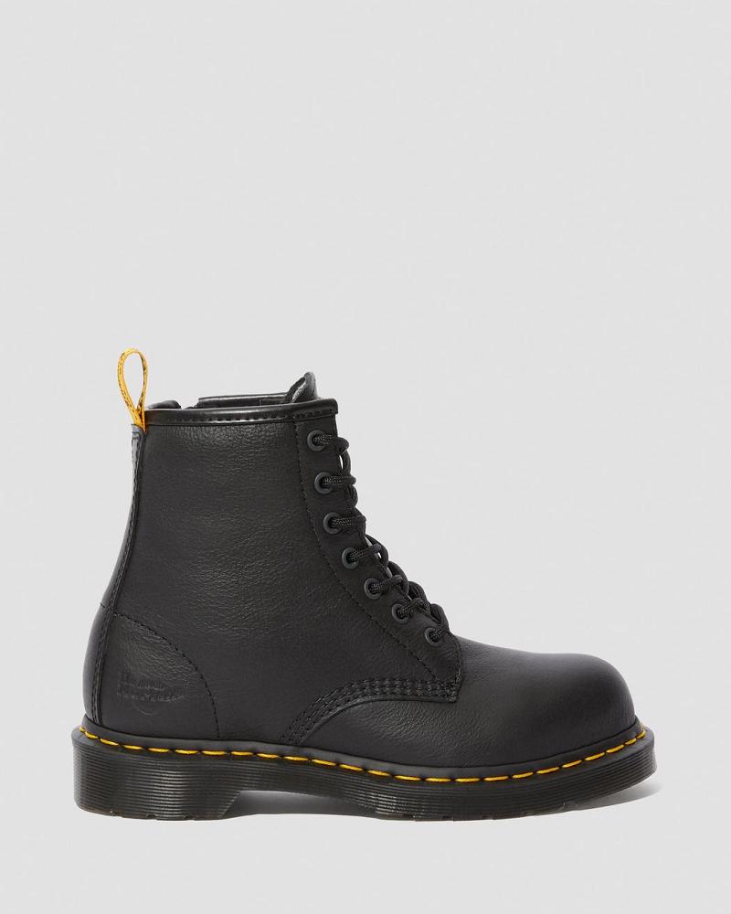 Maple Zip Newark Steel Toe Munkabakancs Női Fekete | HU 398TCE